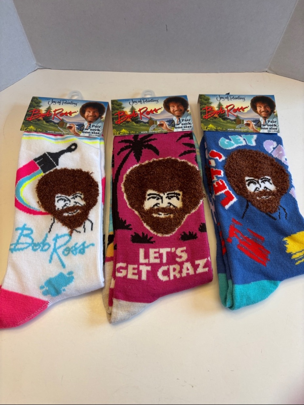 💕5/25💕Bob Ross Socks Men 8 - 12 Women 9 - 14 Choose your Favorite